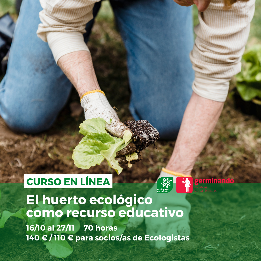 Abiertas las inscripciones para la 18ª edición del curso online ‘El huerto ecológico como recurso educativo’