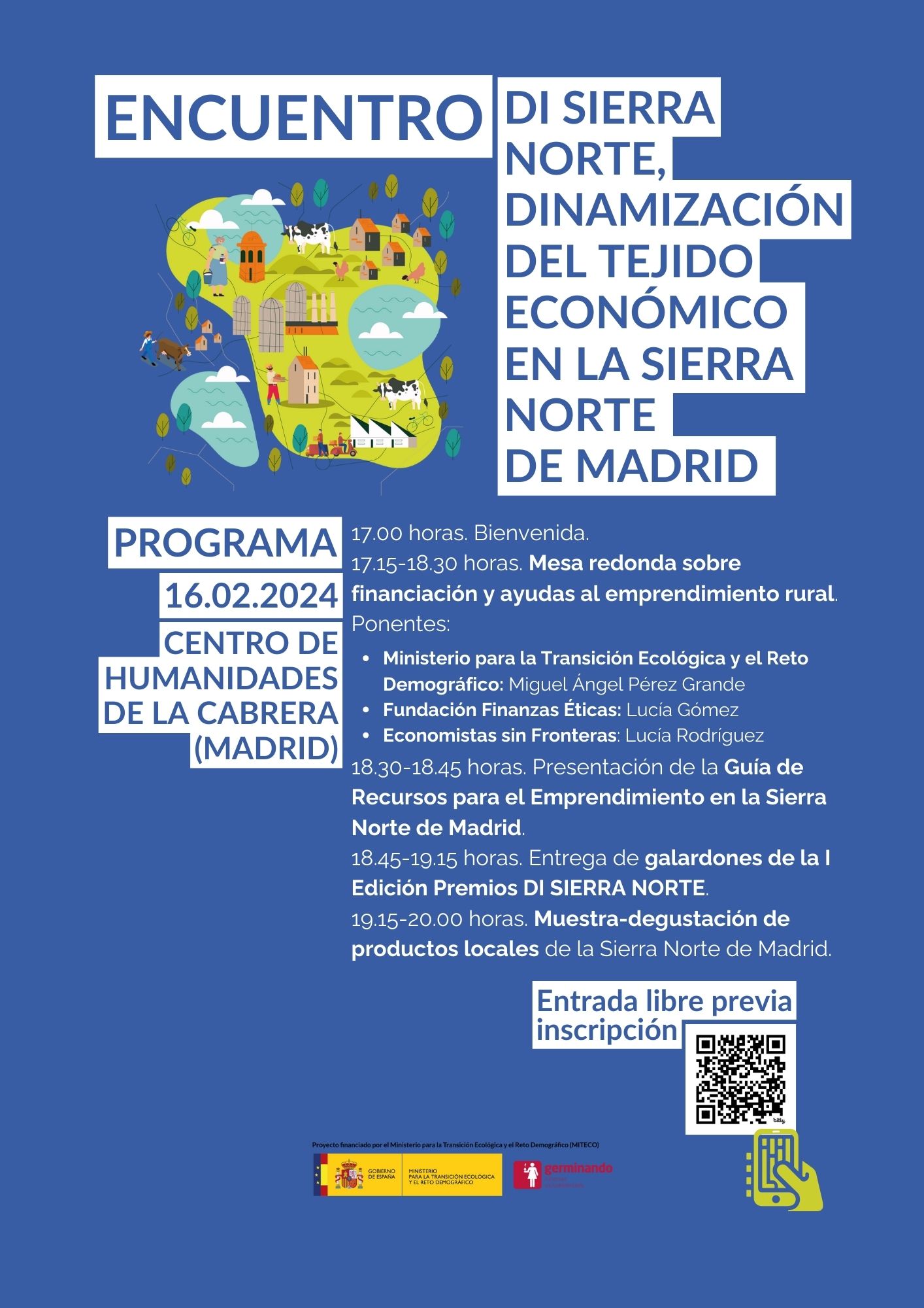 La financiación al emprendimiento rural en la Sierra Norte de Madrid, a debate este viernes en el Centro Comarcal de Humanidades de La Cabrera