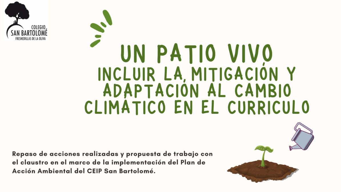 El CEIP San Bartolomé avanza en su compromiso como Colegio por el clima con un nuevo Plan de Acción y Responsabilidad Ambiental